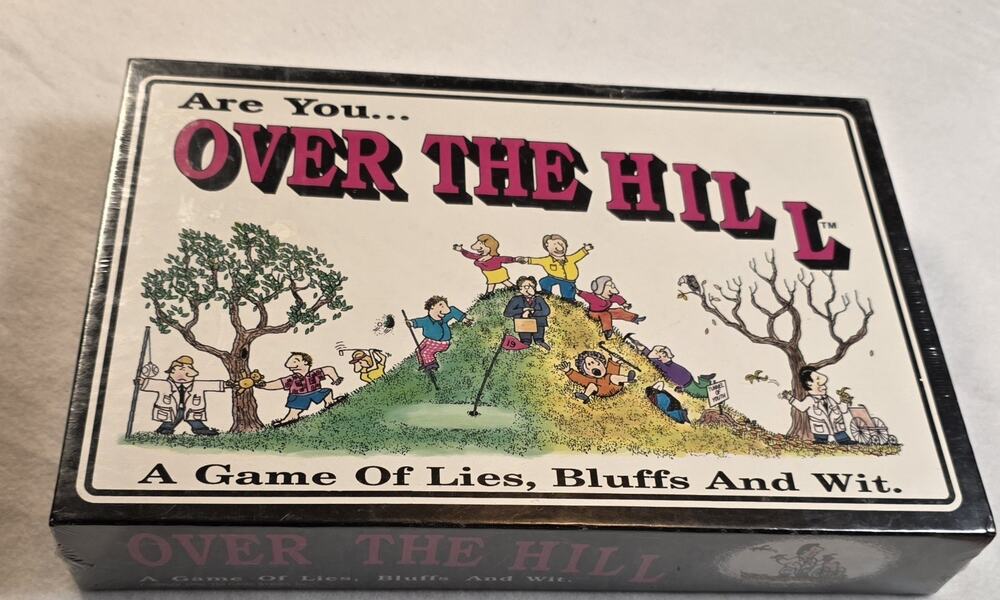 NIB Are You Over the Hill Game of Lies Bluffs Wit 1986 Game Works Vintage Sealed